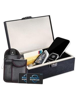 Faraday Box, RFID Key Fob Protector, 8.0'' x 5.2'' x 2.8'' Anti-Theft Signal