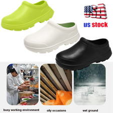 Men's Chef Clogs Waterproof Non-slip Oil-proof Wear-resistant Work Shoes