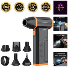 Ultra-Powerful Cordless Compressed Air Duster - 110,000 RPM, 3-Speed Adjustable