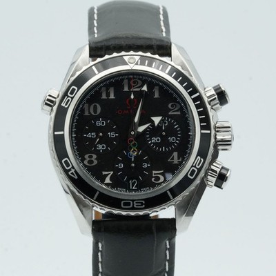 OMEGA SEAMASTER PLANET OCEAN DAMEN UHR STAHL 38MM VINTAGE OM483 222.30.38.50.01