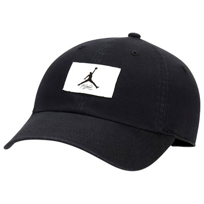 Jordan Club H86 Jordan Baseball Cap black  & white Jumpman  Adjustable Hat L/XL