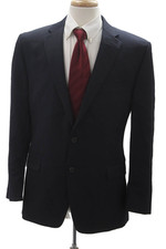 Lauren Ralph Lauren Men Dark Blue Wool Blazer Size 42