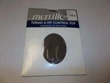 Vintage Size 4 Merville Tummy & Hip Control Top Reinforced Toe Pantyhose Mist