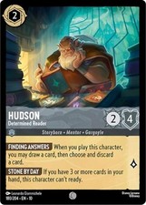 Disney Lorcana Whispers in the Well Common Non Foil, 180 Hudson, Determined