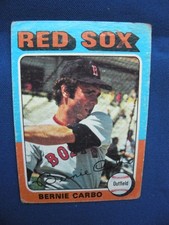1975 Topps Baseball Bernie Carbo Boston Red Sox #379