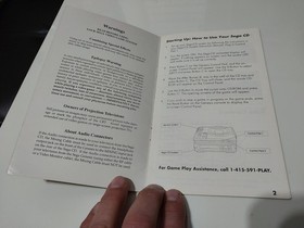 After Burner 3 (III) Sega CD Instruction Manual With Registration Only No Game