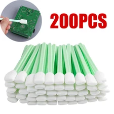 200Pcs Foam Tip Cleaning Swabs Sticks For Solvent Format Printers Sponge Stick