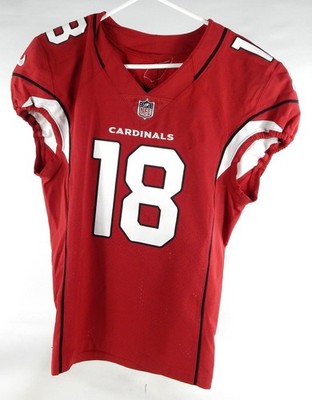 2017 Arizona Cardinals Greg Little #18 Rotes Spielgetragenes Trikot 40 768
