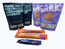 NEW BarkBox Dog Treat Variety Pack Salmon Jerky Lamb Bakes Veggie Sticks Dental