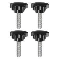 4pcs Star Clamping Knobs M10 x 40mm Metric Thread 39mm 5-Star Head Thumb Screws