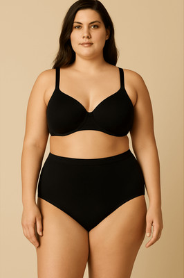 JADEA Modal Slip Damen Curvy Hohe Taille Bequem (3pack) Schwarz Weiß Beige