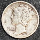 1941 S MERCURY DIME 90% SILVER US COIN - Errors? Old Collection New 2 Market 1A