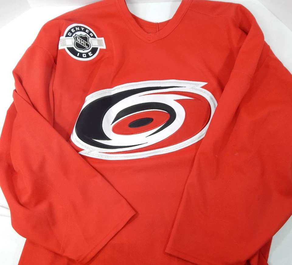 Camiseta deportiva de práctica roja usada Carolina Hurricanes #12 58 DP24940 Foto 3 de 4