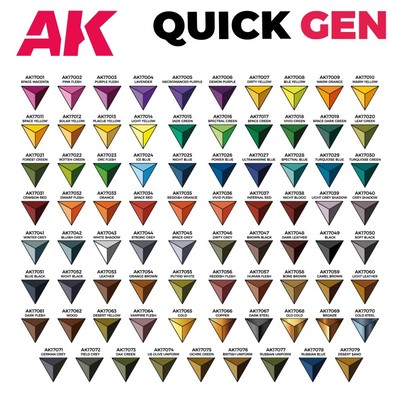 AK Interactive: QUICK GEN - Singles 79 Colors | 1 Medium | eBay