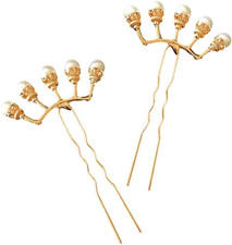 U Form Vintage Haargabel Perlen Haarnadel  Haargabel Stöcke Haarzubehör Für Frau