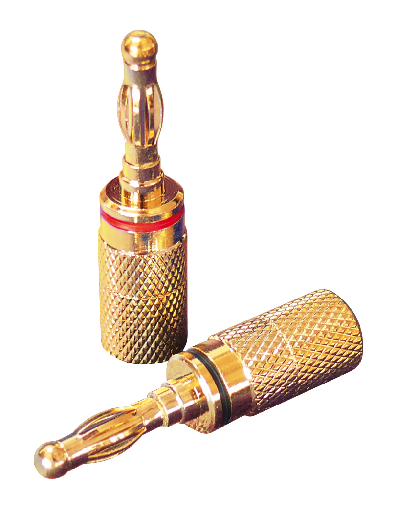 Dynavox Bananenstecker Vergoldet Bis 4 Mm 4 Stück Neuware