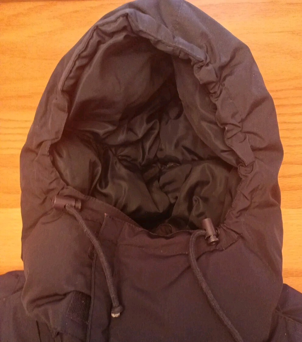 Vtg The Company Store LA Crosse Women's Coat Jacket SZ L Puffer Quilted Blue