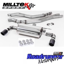 Milltek BMW M140i 3&5 Door Cat Back Exhaust ROAD Resonate Carbon JET90 SSXBM1044