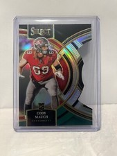 2023 Panini Prizm Cody Mauch Die-Cut Red And Green Rookie Card #133