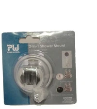 Plumb Works 2-In-1 Shower Mount, Chrome Finish, For Tub and Shower RN 678-4359
