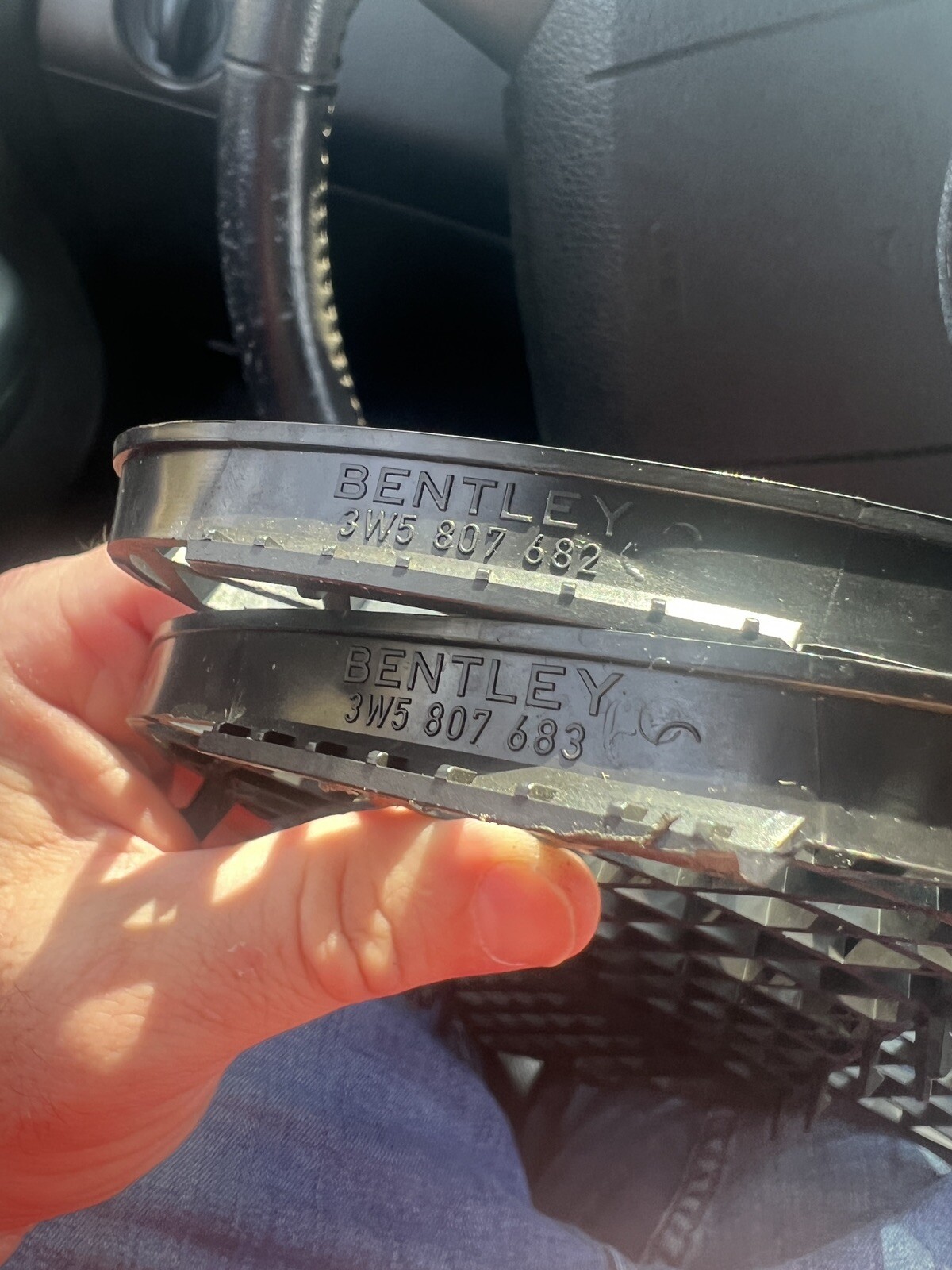 06-12 Bentley Continental Flying Spur Front Bumper Right AND Left Mesh Grill OEM