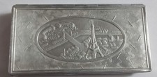 Ancien Boîte Cigarette S.I.R.A Paris Maquette J. Makowsky Tour Eiffel 37,5 g