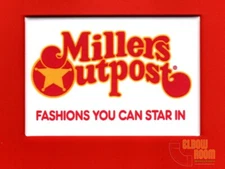 Millers Outpost vintage logo sign art 2x3" fridge/locker magnet