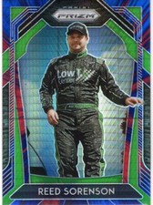  2020 Panini Prizm Prizms Red and Blue Hyper #32 Reed Sorenson