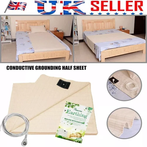 Cotton Bed Sheet Mat Grounding Earthing Health Improves Sleeping Detox Sheet ~