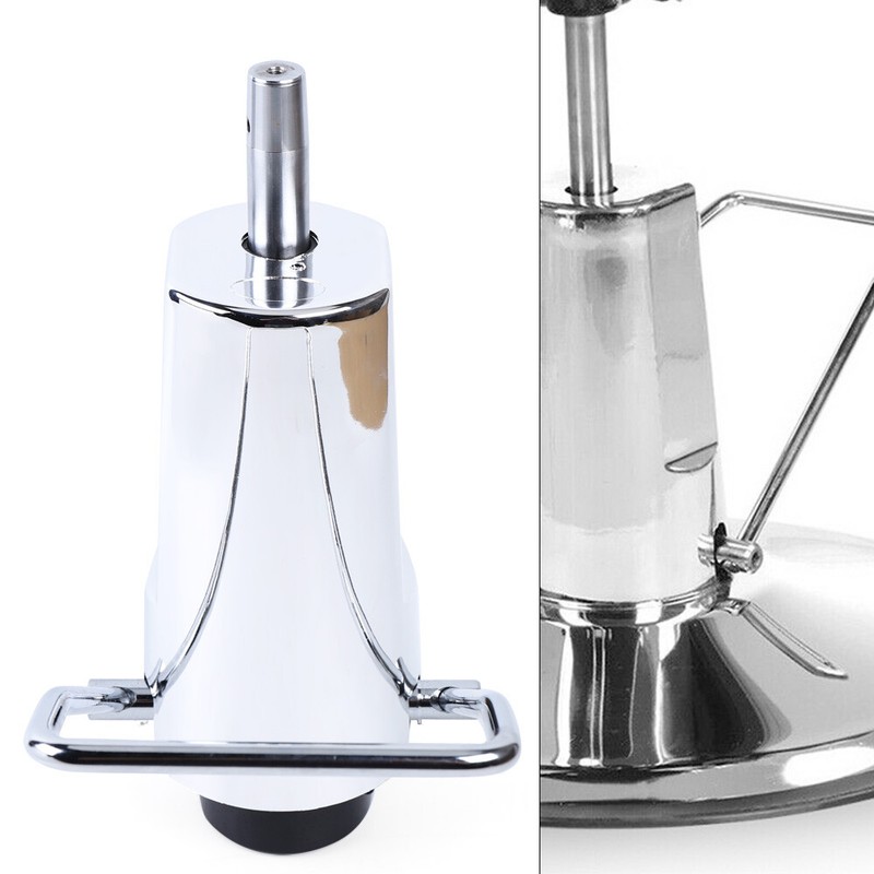 Barber Chair Hydraulic Replacement Pump +Base For Salon Beauty Adjustable Silver