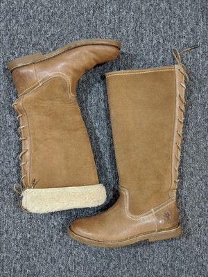 frye celia shearling bootie