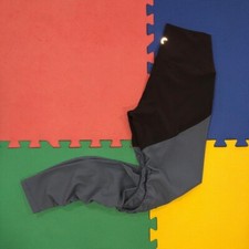 Zyia Active Size 4 Storm Parallel Luxe Hi-Rise 7/8 Ruched Leggings Workout Gym