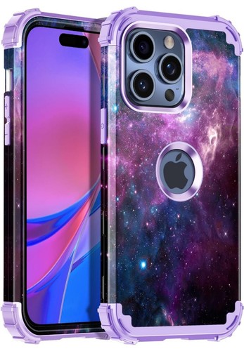 Miqala kompatibel mit iPhone 15 Pro Hülle|Leuchtet im Dunkeln 3 Schichten BESCHREIBUNG LESEN