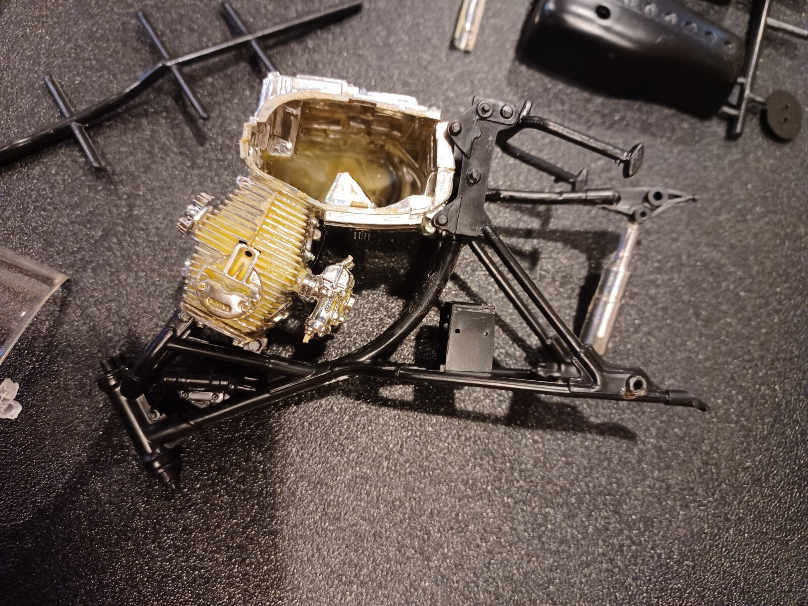 Honda Racing Bike Revell Vintage Model 1966 Appears Complete - Started
