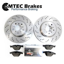 BMW M3 E90 4.0 08-12 M3 E93 4.0 08-14 Front Drilled Brake Discs And MTEC Pads