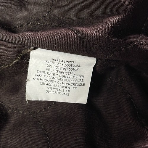 Giacca bomber Abercrombie & Fitch con collo pelliccia sintetica donna piccolo marrone invernale - Foto 14 di 18