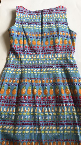 Harolds Shift Dress Summer Fruit Strawberry Lime Pineapple UK 8 4 6 S Blue Apple - Picture 11 of 11
