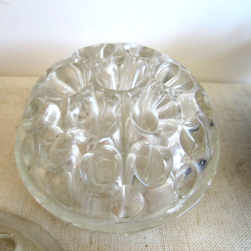 Vintage Lot of 6 Flower Frogs Glass and Metal All Sizes Arranging Florist - Picture 3 of 15