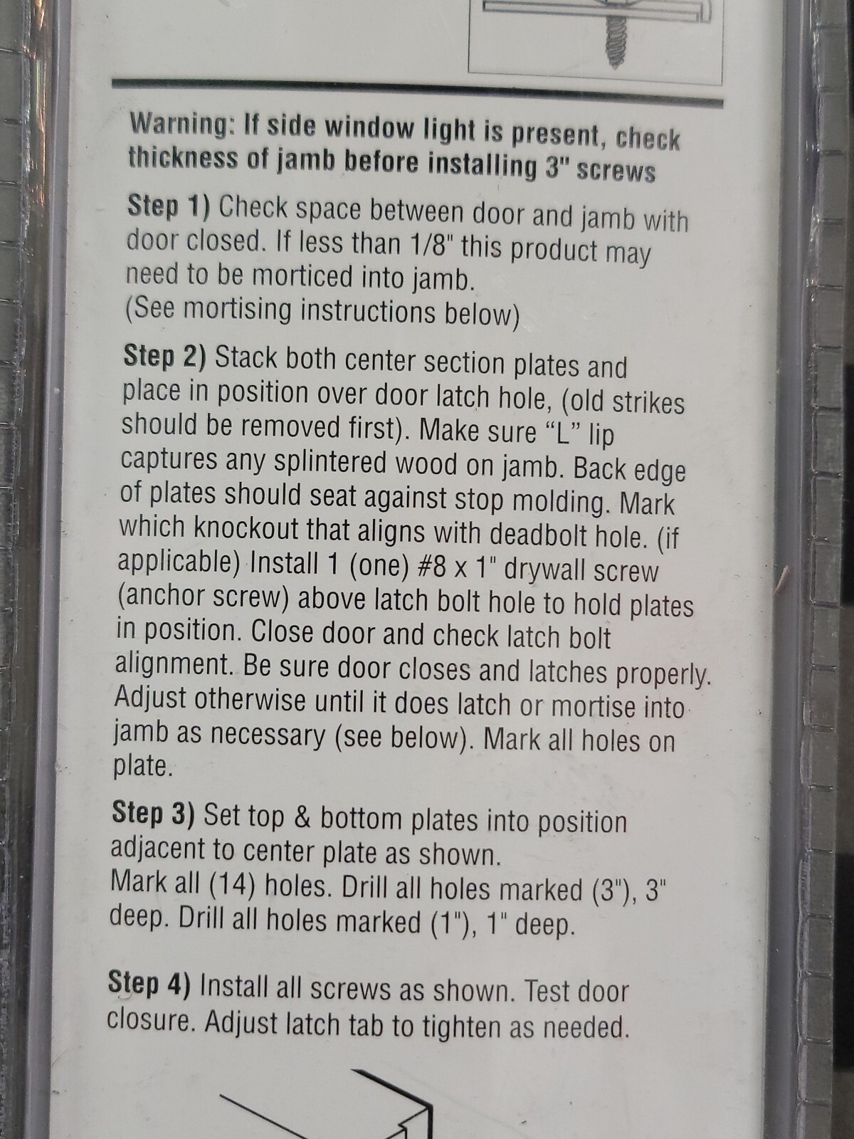 PrimeLine U 11026 door Jamb Repair and Reinforcement Kit 591/2