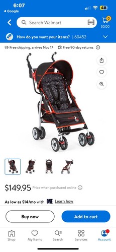 The First Years-Ignite Stroller Sticks And Stones Black And Red - Picture 4 of 5
