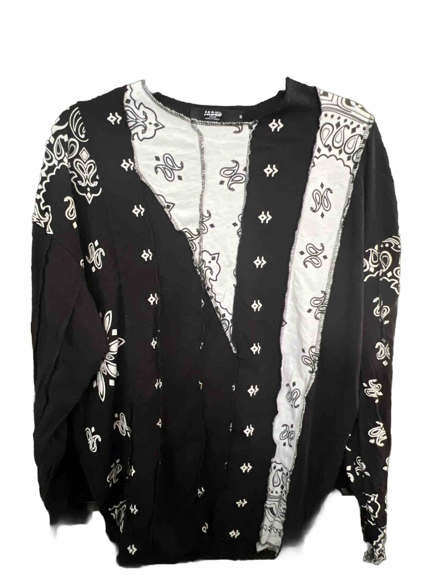 Jaded London Men's Bandana Stiched Long Sleeve Shirt Size M | eBay