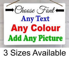 Custom Made Metal Wall Sign Picture Text or Business Logo Indoor Outdoor Signage