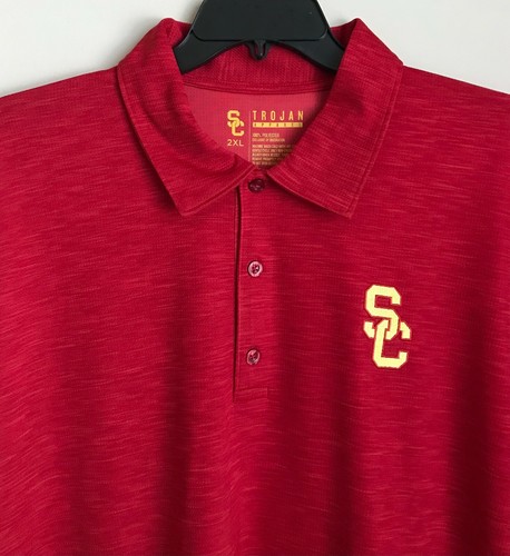 Nuevo Polo de Vestir para Hombre USC Trojans Talla Pequeña Bordado Logotipo Southern Cal - Imagen 22 de 24