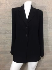 Field Manor Women’s Black Blazer Shoulder Pads Size 4