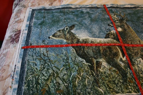 Winter Whispers snowy deer panel Michelle Mara for Wilmington Prints & 2yds matl - Picture 10 of 11