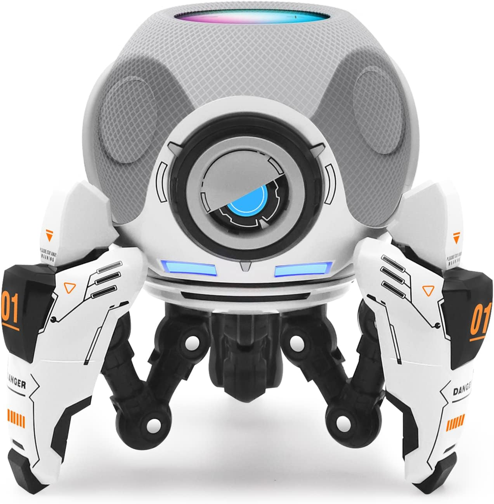 Stand Homepod Mini ABS Holder Tripod Robot Shape Safe Stable Mount Anti-Slip Pad