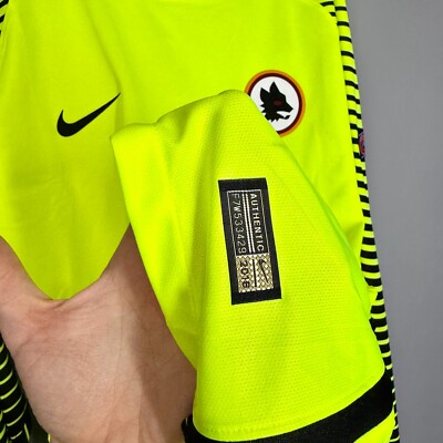 AS ROMA ITALY 2016 2017 GOALKEEPER JERSEY SHIRT PLAYER ISSUE #1