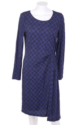 Alba Moda dress Jersey Wrap Effect D 38 navy blue black NEW