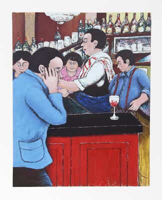 David Azuz, Solitude, Lithograph, signed and numbered in pencil