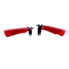 Red PMMA Acrylic Hand Grip Windshield Fit Harley Softail Dyna Street Bob FXDF 